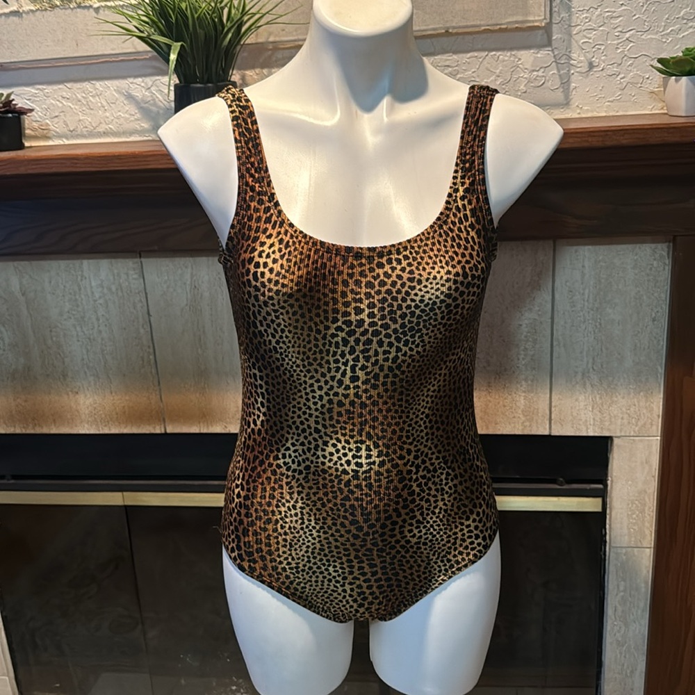 Catalina leopard animal print one piece